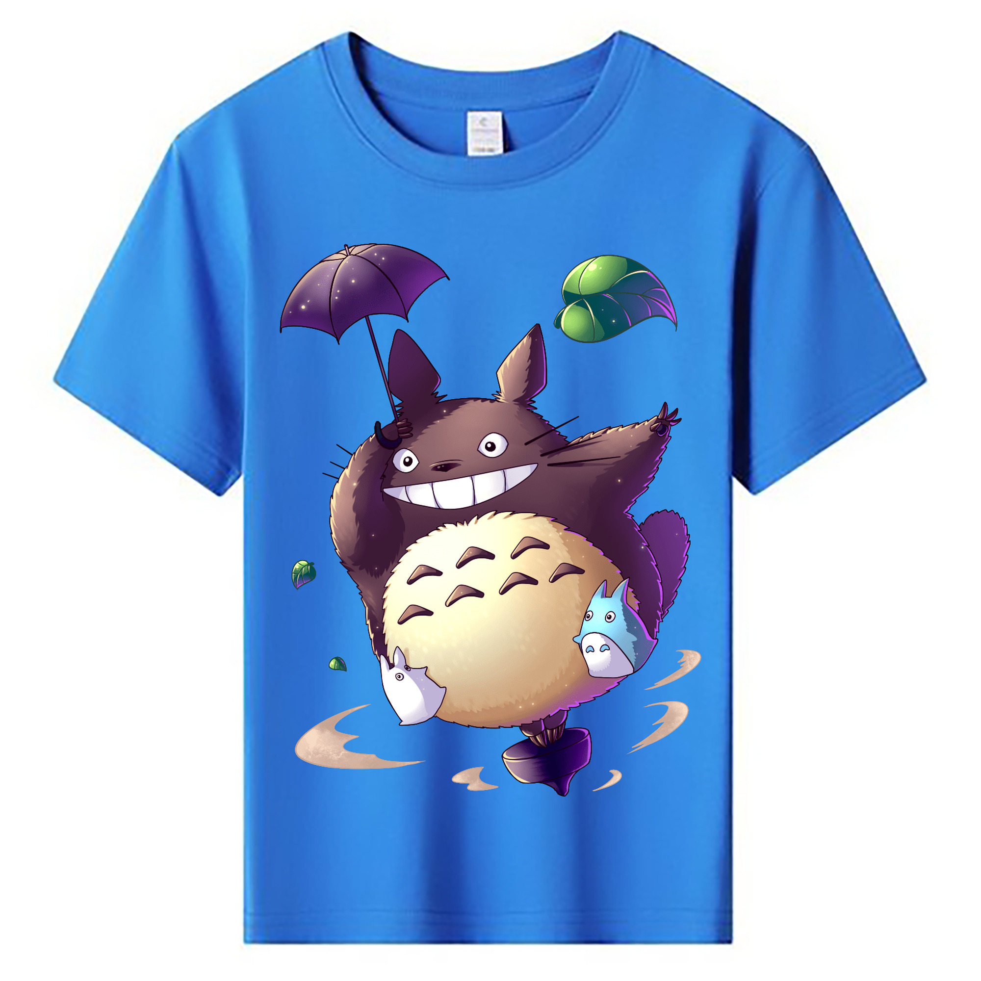 （画像用） となりのトトロ 草壁メイ 草壁サツキ My Neighbor Totoro Satsuki Kusakabe Mei Kusakabe 綿100％キッズTシャツ（フロントプリント）